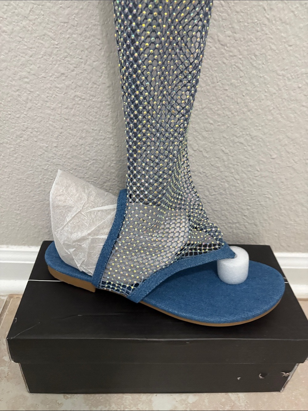 Over The Knee Boot Sandals - Picture 2 of 10